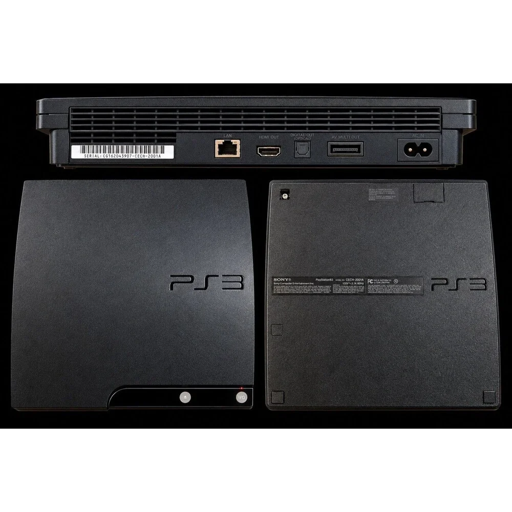 Sony PlayStation 3 CECH-2001A Console Bundle w/ 2 Controllers Move Games HDMI